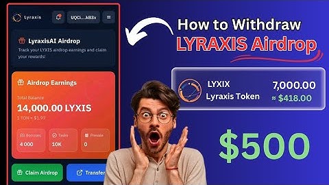 Lyraxis Airdrop Withdrawal - How to claim Lyraxis $LYXIS Token Before listing 