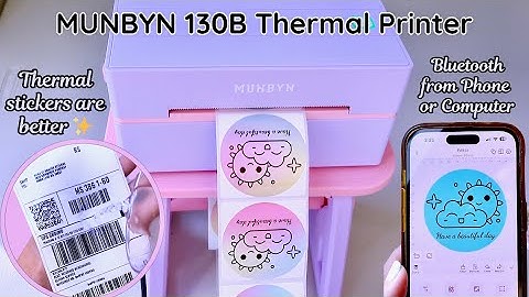 Easy Stickers and Labels w/ Thermal Printer Munbyn 130B | Create & Print Stickers for Small Business