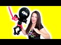 NINJA Balloon Animal Tutorial - Learn Balloon Animals with Holly!