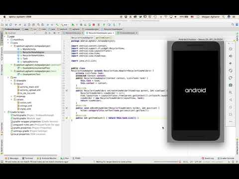 Android Notepad App Demo