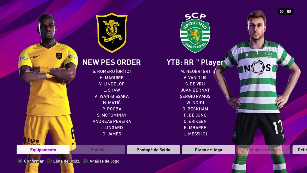 PES 20 | MY CLUB #13 | AndreBBV94 (1568 pontos) vs RuiR11