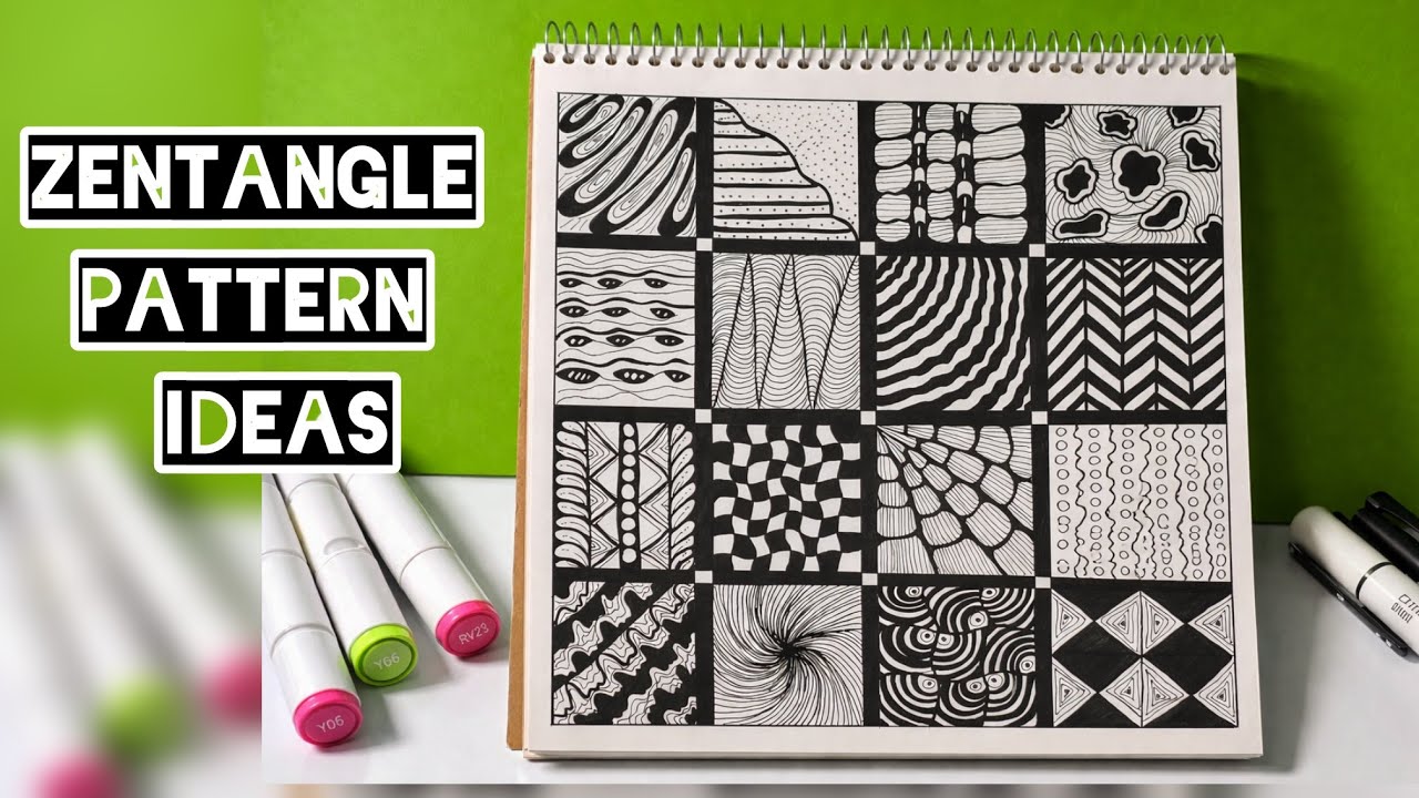 Zentangle Pattern ideas 💡🌱