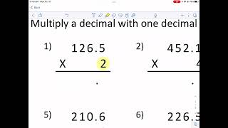 Math-Salamanders: Single Digit Multiplication up to 1000 with 1DP Sheet 1