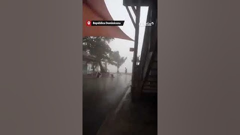 El Huracán Beryl llegó este martes al sur de la República Dominicana