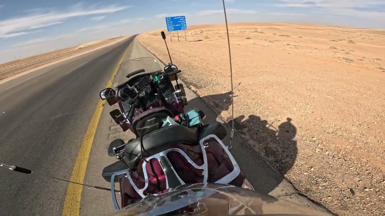 رحلتي من الرياض الى عمّان الأردن (6) gold wing