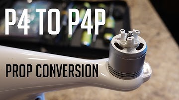 Put Phantom 4 Pro prop brackets on a Phantom 4 - KEN HERON