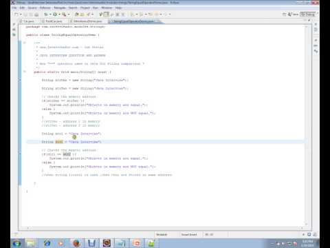 Explain == operator in Java String Comparison