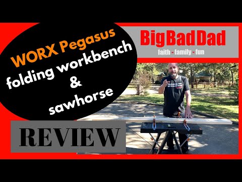 Worx Pegasus Folding Workbench Sawhorse - Review | Doovi