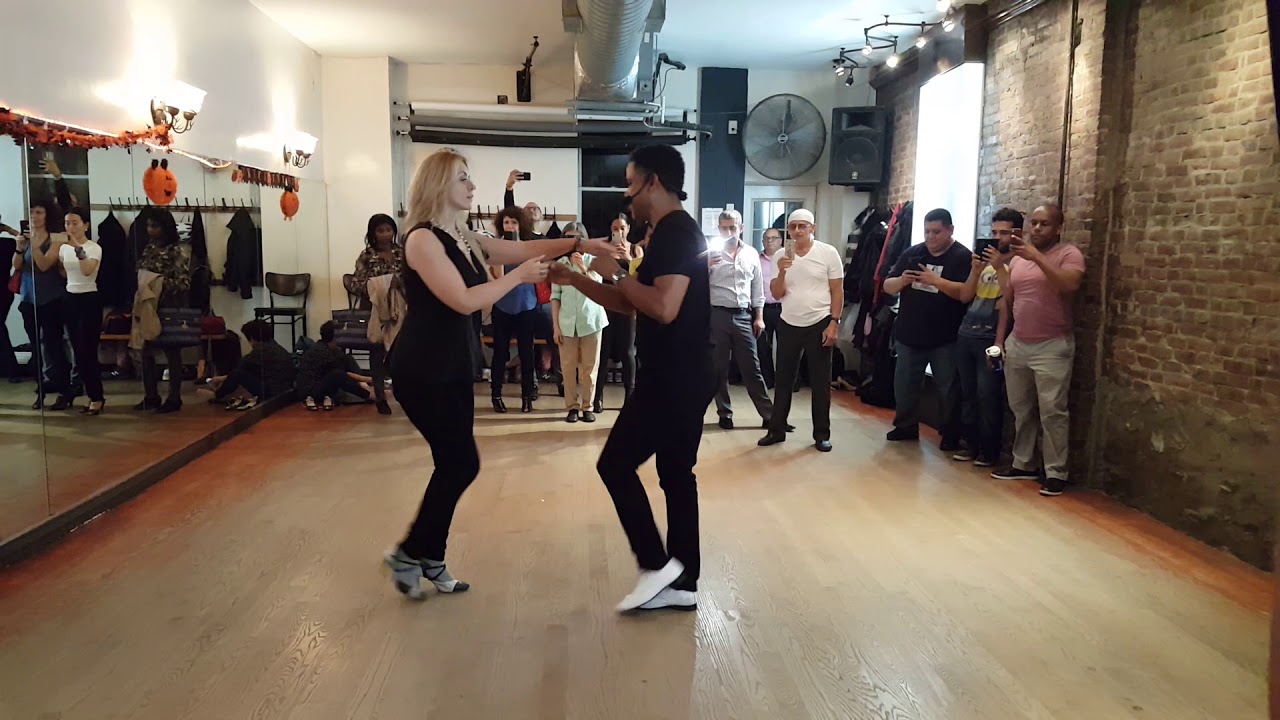 Salsa On2 demonstration in Brooklyn, NY