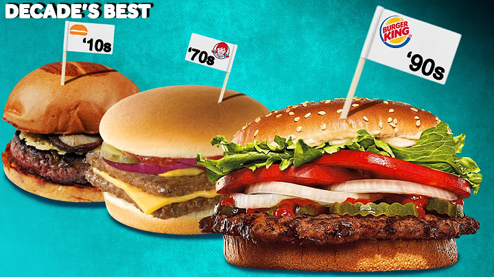 What Was The Most Popular Burger Of Each Decade?