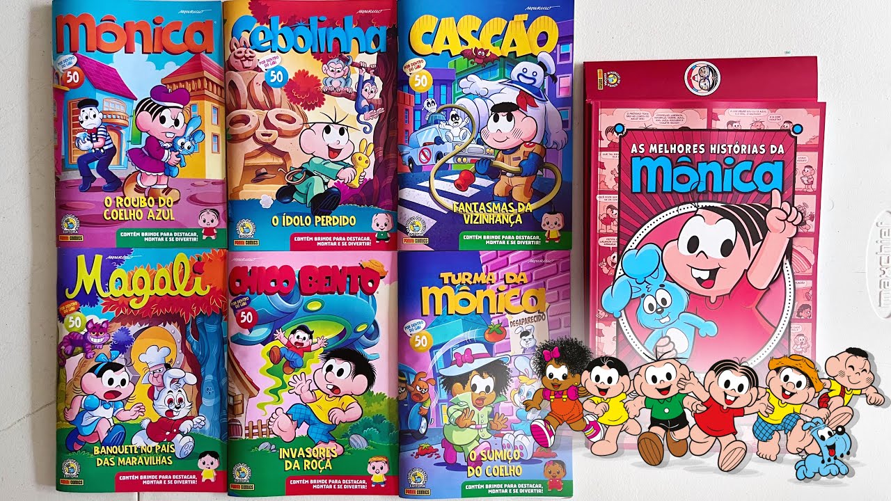 Edições 50 da Turma da Mônica + As Melhores histórias da Mônica 01 ...