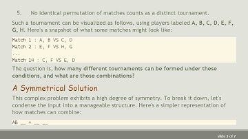 How to Compute All Possible Combinations of Tournament Matches with Constraints: A Detailed Guide