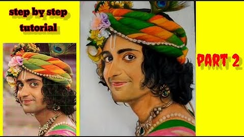 radha Krishna drawing Part 1||sumedh mudgalkar drawing ||Adithyan dreams
