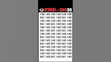 Only Sharp Eyes Can Reveal the Hidden Number – Can You Spot It?"#focustest #shorts #viralshorts