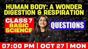 Class 7 Basic Science | Human Body: A Wonder Digestion and Respiration | Questions | Exam Winner