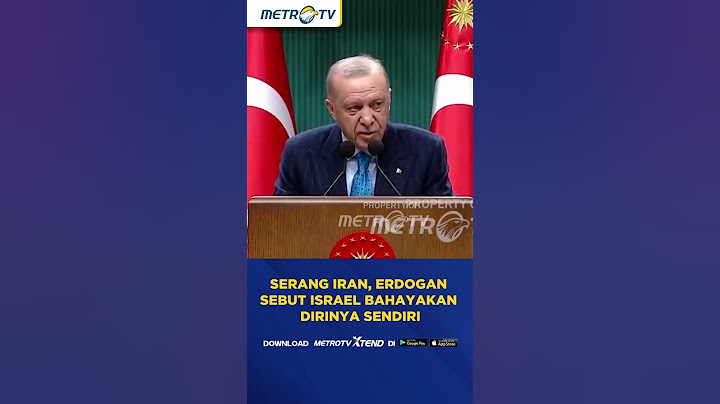 Serang Iran, Erdogan Sebut Israel Bahayakan Dirinya Sendiri #shorts