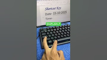 Computer 🖥️ Shortcut Key for Insert Date 📅 &Time ⏰ in MS Word #keyboard #tricks #computershortcut