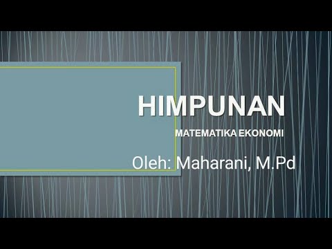 Video: Apa himpunan yang terdefinisi dengan baik dalam matematika?