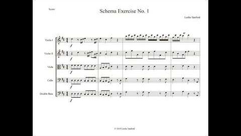 Schema Exercise No. 1