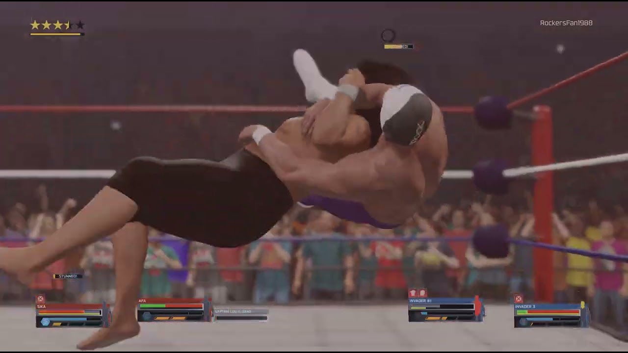 The Wild Samoans vs The Invaders for the tag titles All American 11/6/1983