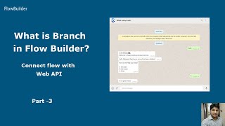 What is Branch in Flow Builder | How to connect Flow with Web API | MessageBird | Part-3