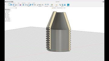 How to create a bolt thread with chamfer in Fusion 360