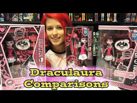 Monster High Original Ghouls Draculaura In box Comparison Review