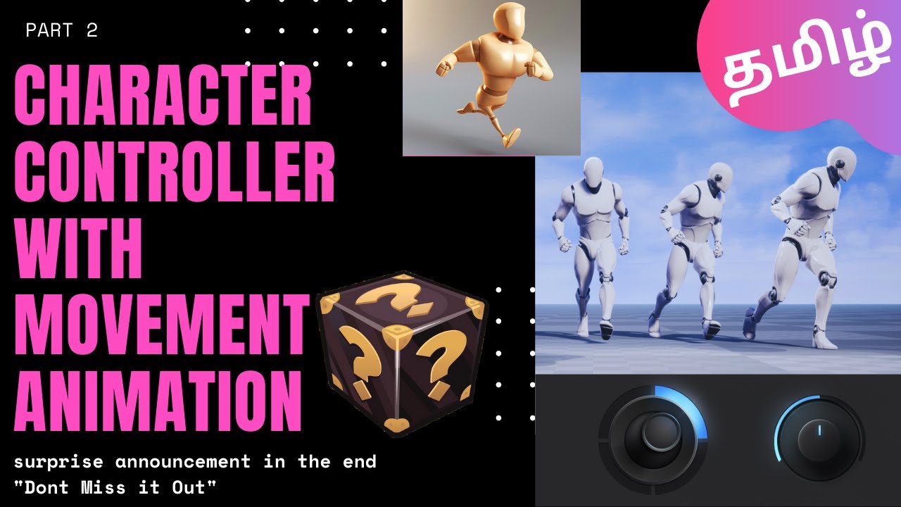 Character Controller with Movement Animation in Unity3D | Tamil - Part ...