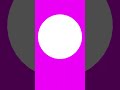 White Triacontapentagon Magenta Background Down To Up #shorts