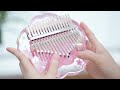 凱旋樂器 l 透明粉花17音拇指琴 卡農Canon