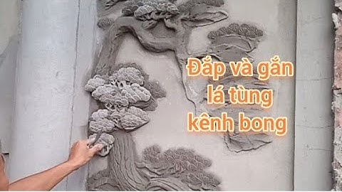 Hướng dẫn chộn vữa đắp phù điêu, phù điêu tranh tùng hạc đẹp