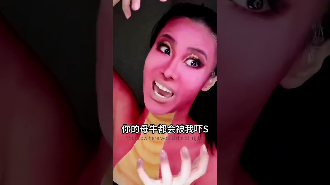 動畫片《花木蘭》木須龍擬人來咯！畫風越來越奇怪了~#花木兰 #是初九啊 #cosplay #makeup