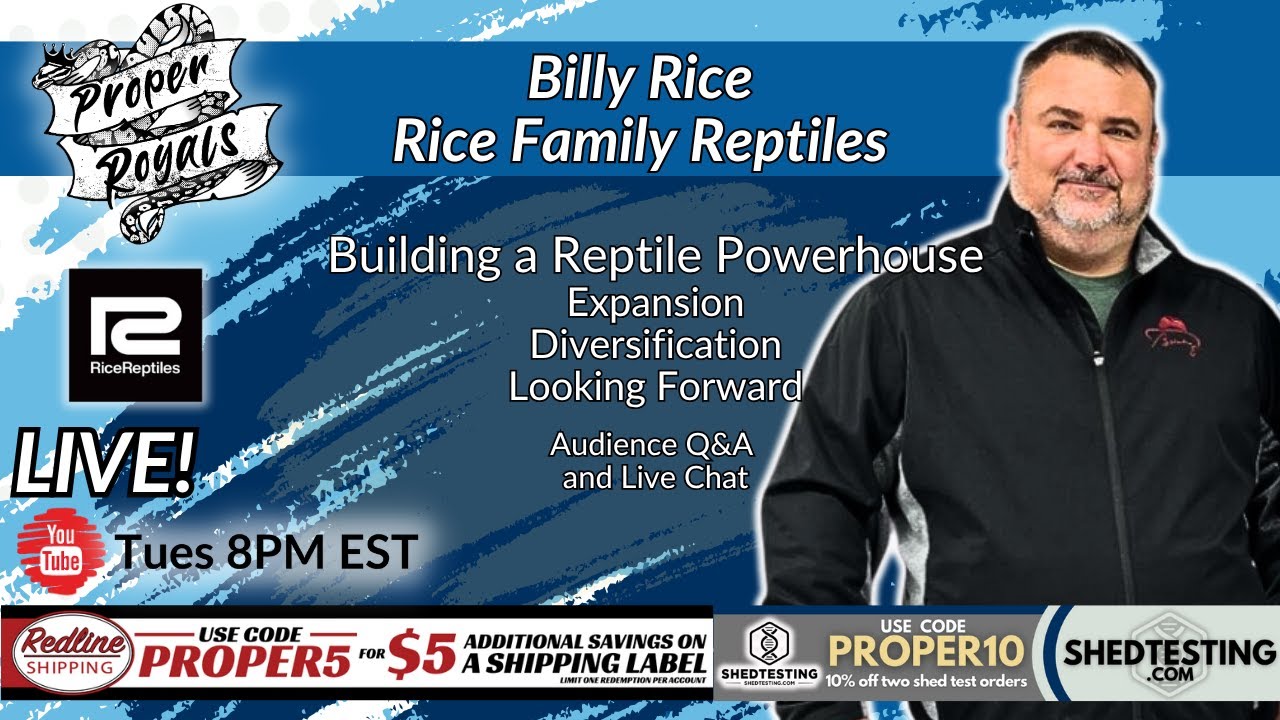 Billy Rice: Building a Reptile Powerhouse — Business, Expansion & Real ...