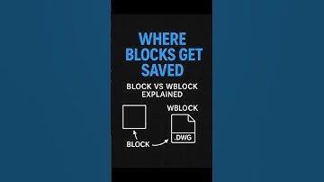 Where Do AutoCAD Blocks Get Saved? BLOCK vs WBLOCK vs INSERT