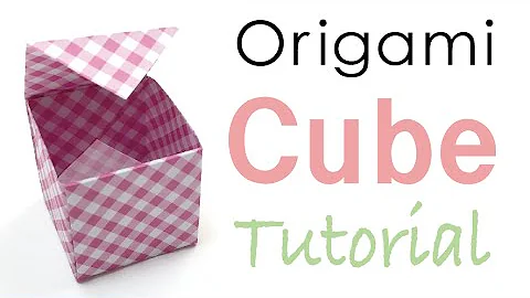 Origami Paper Cube Box Tutorial - Origami Kawaii〔#026〕
