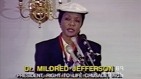Dr. Mildred Fay Jefferson || "Pro-Life" Women News Conference (1989)