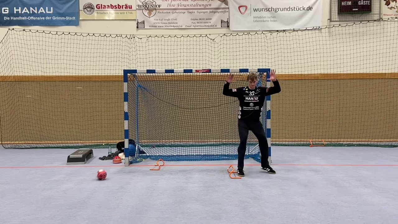 HandballTorwarttraining Schnellen Umstiegsschritt trainieren YouTube