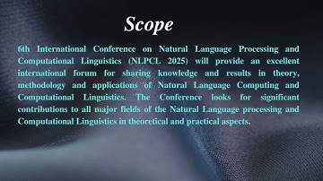 NLPCL 2025 - Call for Papers - Natural Language Processing