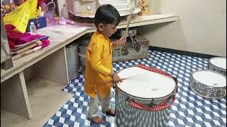 Dhairy Is Playing Drums