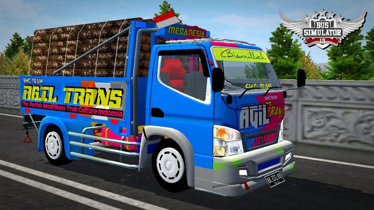 Bussid Mod Truck Canter Muatan Sounds System Full Led Download Mod Bussid Truck
