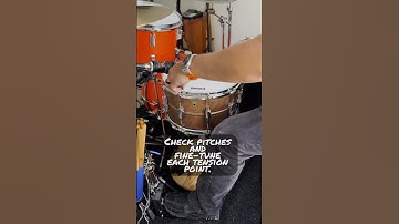 How do you get this kind of #snare #drum sound? #shorts #short #drums #sound #tune #tuning #tone