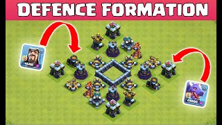 UNBEATABLE DEFENCE FORMATION VS MAX TROOPS | CLASH OF CLANS | COC | CLASH FOREVER