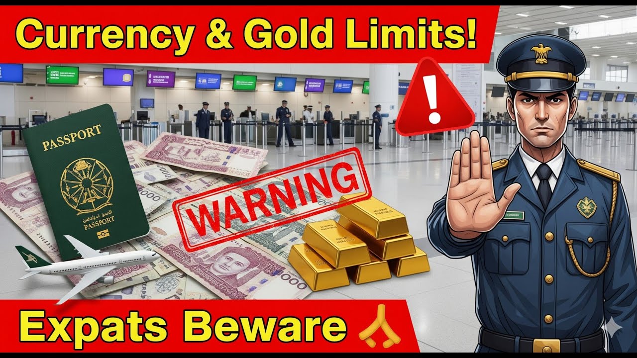 Gold and currency limit at Saudi Arabia airport | Saudi sy rial currency lay jany ki limit