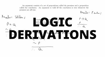 Simple Derivations for Logic Arguments