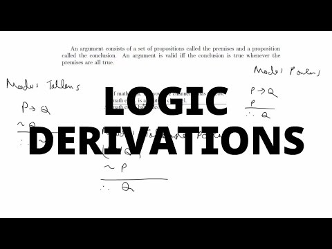 Simple Derivations for Logic Arguments