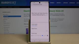 How to Change Font Style in SAMSUNG Galaxy Note 20 – Find Font Options screenshot 4