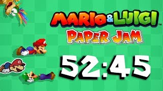 Mario & Luigi: Paper Jam Any% in 52:45