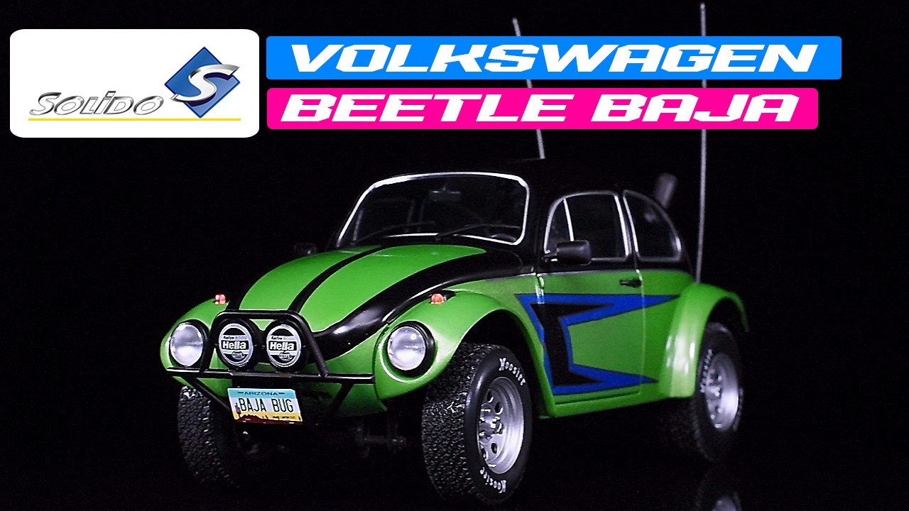1976 Volkswagen Beetle Baja 1/18 Green Metallic and Black 1/18