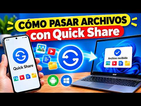 How to SEND FILES from Phone to PC with Quick Share (WITHOUT CABLES)
