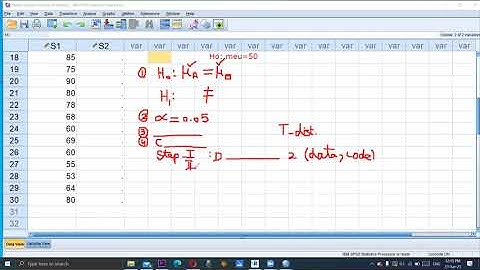 SPSS: Independent sample t test